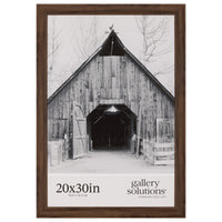 Gallery Solutions Wood Wall Mount Large Poster Picture Frame, 20" x 30", Walnut