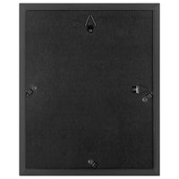 Gallery Solutions 7 Piece Black Gallery Wall Kit Picture Frame Set with Decorative Art Prints & Hanging Template, Multi-Size