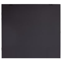 Gallery Solutions Black 18x16 Shot Glass Collection - Hinged Front Display Case Holds 28 Shot Glasses or Small Collectibles - Bar, Home, Office Accessories