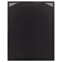 Gallery Solutions Wall Mount Double Airfloat Mat Picture Frame, 14" x 18", Black/White