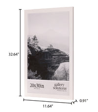 Gallery Solutions 20x30 White Flat Large Wall Frame