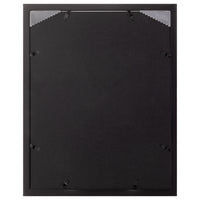Gallery Solutions 11x14 Black Wood Wall Frame with Double Black Mat For 8x10 Image