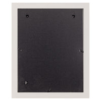 Gallery Solutions Wall Mount Picture Frame with Double Mat, 11x14 Matted To 8x10, White