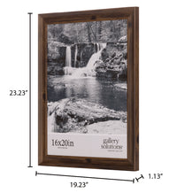 Gallery Solutions Wall Mount Large Poster Frame, Walnut, 16" x 20"