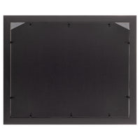 Gallery Solutions 16x20 Black Wall Picture Frame with Double White Mat For 11x14 Image