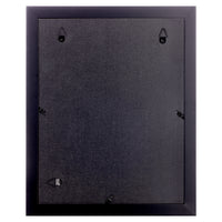 Gallery Solutions - 11"x14" Flat Black Wall Picture Frame - Double White Mat - Wall/Wall Mount Display - Perfect Fit for 8x10 Photos - Versatile Mounting Options - Rectangular Poster Frame