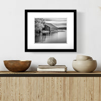 Gallery Solutions - 16"x20" Flat Black Wall Picture Frame - Rectangular Wall Mount - For 11"x14" Pictures - Solid Wood with Double White Mat - Versatile-Elegant for Home or Office Decor - Traditional Photo Frame