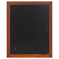 Gallery Solutions 11x14 Cherry Wood Wall Picture Frame with Double White Mat For 8x10 Picture