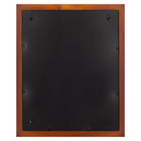 Gallery Solutions 16x20 Flat Walnut Wall Frame with Double White Mat For 11x14 Picture