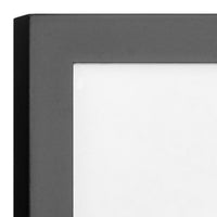 Gallery Solutions Black 12 Piece Square Photo Gallery Wall Picture Frame Set with Hanging Template, 16.5 x 10.2 x 16.7 inches