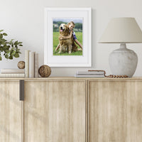 Gallery Solutions - White Wood Wall Frame 11"x14" - Premium Quality - Rectangular Wall Mount - Classic Design for 8"x10" Photos - Ready-to-Hang - Enhance Your Home or Office Decor with this Elegant Frame
