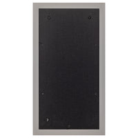 Gallery Solutions Wall or Tabletop Picture Frame with Airfloat Mat, 10x20 Matted To 5x7, Gray/White