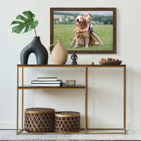 Gallery Solutions Wood Wall Mount Large Poster Picture Frame, 20" x 30", Walnut