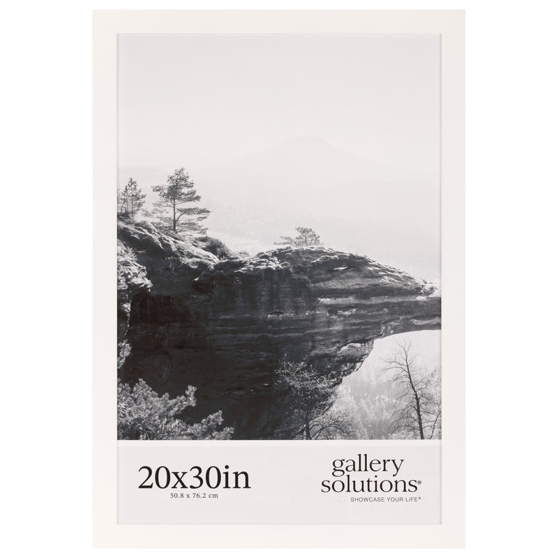 Gallery Solutions 20x30 White Flat Large Wall Frame