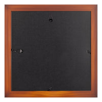 Gallery Solutions 12x12 Flat Walnut Wall Frame with Double White Mat For 8x8 Picture