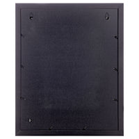 Gallery Solutions - 16"x20" Flat Black Wall Picture Frame - Rectangular Wall Mount - For 11"x14" Pictures - Solid Wood with Double White Mat - Versatile-Elegant for Home or Office Decor - Traditional Photo Frame