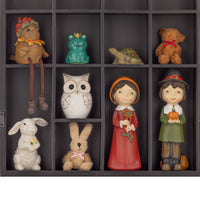 Gallery Solutions 36-Opening Display Cabinet with Hinged Front, Black Shot Glass Case, 17" x 26"
