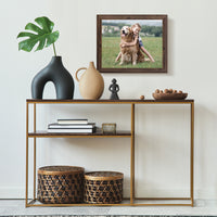 Gallery Solutions Wall Mount Large Poster Frame, Walnut, 16" x 20"