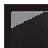 Gallery Solutions 11x14 Black Wood Wall Frame with Double Black Mat For 8x10 Image