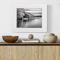 Gallery Solutions Wall Picture Frame with Airfloat Mat, 14x18 Matted To 11x14, White