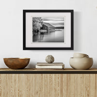 Gallery Solutions 11x14 Black Wall Mount Picture Frame With Double White Mat For 8x10 Photo