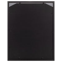 Gallery Solutions 14x18 Black Wood Wall Frame with Double Black Mat For 11x14 Image