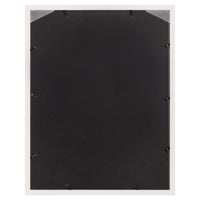 Gallery Solutions Wall Picture Frame with Airfloat Mat, 14x18 Matted To 11x14, White