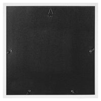 Gallery Solutions 9 Piece White Square Photo Frame Gallery Wall Kit With Decorative Art Prints & Hanging Template