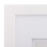 Gallery Solutions - 8"x10" White Frame - Double White Mat - Wall or Tabletop Display - Perfect Fit for 5"x7" Photos - Versatile Mounting Options