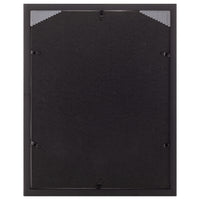 Gallery Solutions 11x14 Black Wall Mount Picture Frame With Double White Mat For 8x10 Photo